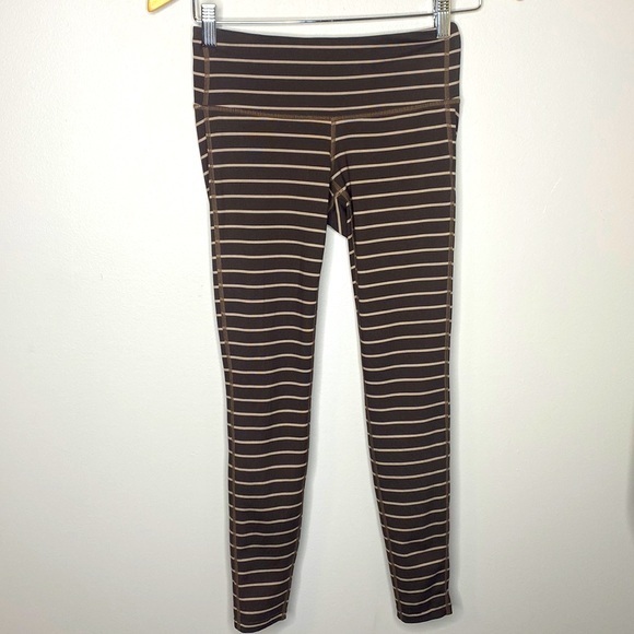 Athleta Pants - HIGH RISE‎ STRIPE CHATURANGA TIGHT